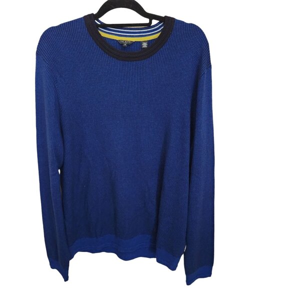 Ted Baker‎ Sweater Men's 6 (US 2XL) Viscose Cashmere Waffle Knit Pullover Jumper - Picture 1 of 11